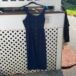 Gap Maternity Linen Dress. Size M. Navy Blue. Worn ~2x. Very good condition.